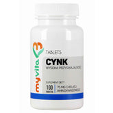 Zinco-Aminoácido Quelato quelatizado 15 mg 100 comprimidos MYVITA